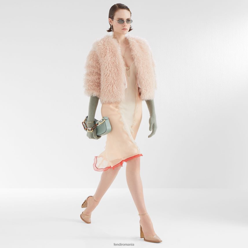 jachetă mohair pal roz Fendi femei îmbrăcăminte 86084L1227