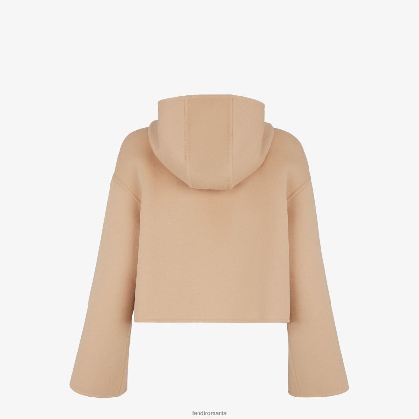 jacheta de lana bej Fendi femei îmbrăcăminte 86084L1110