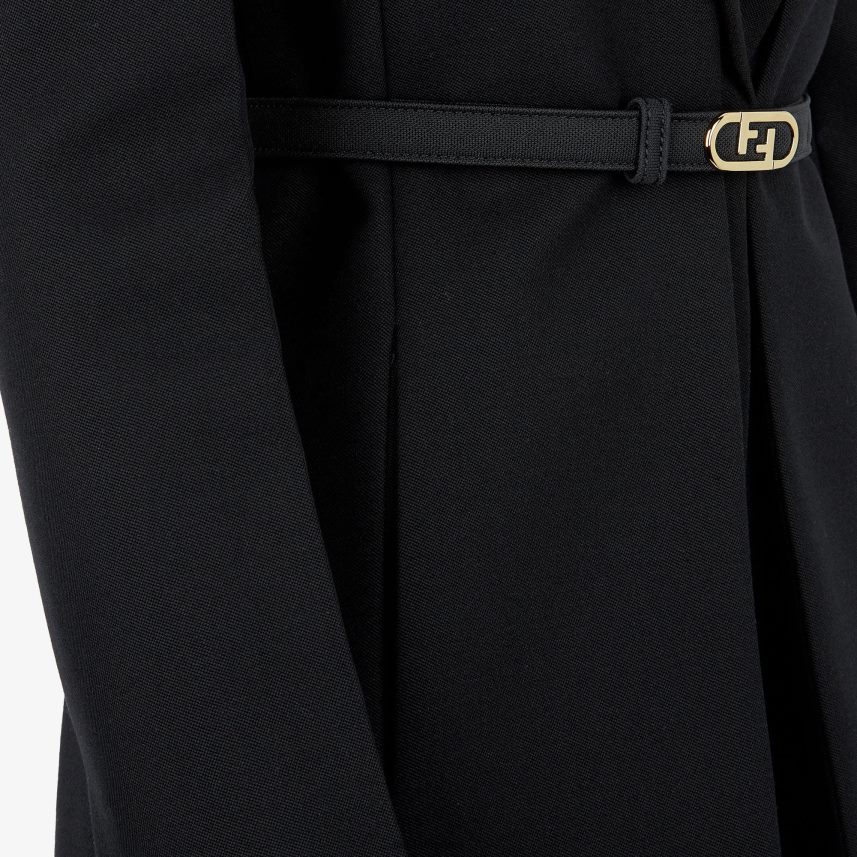 jacheta de lana negru Fendi femei îmbrăcăminte 86084L1232