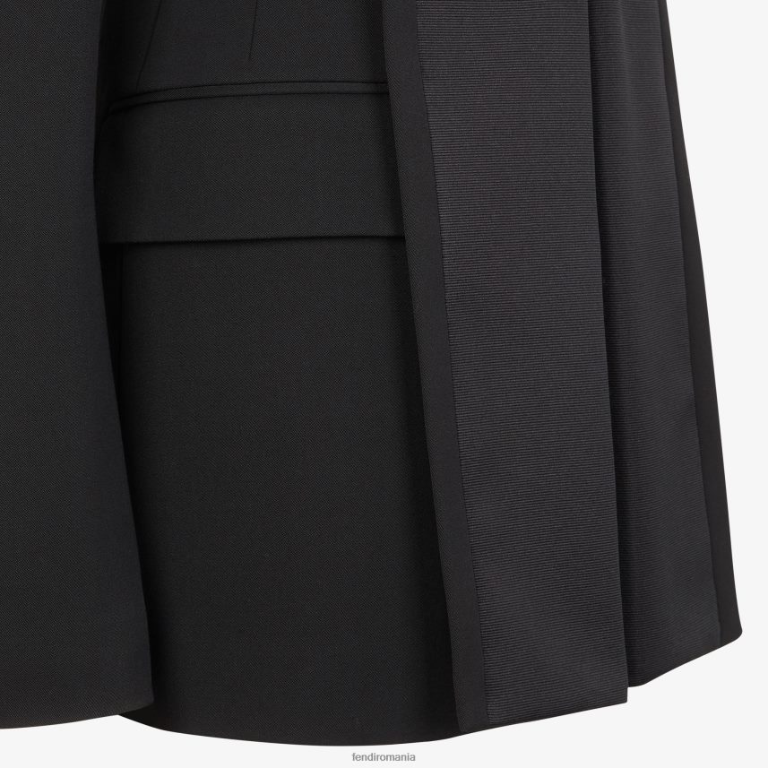 sacou grain de poudre negru Fendi femei îmbrăcăminte 86084L1238