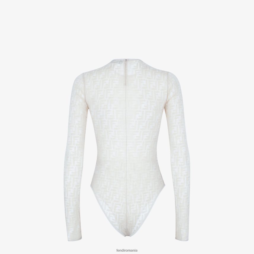 body din dantela alb Fendi femei îmbrăcăminte 86084L1128