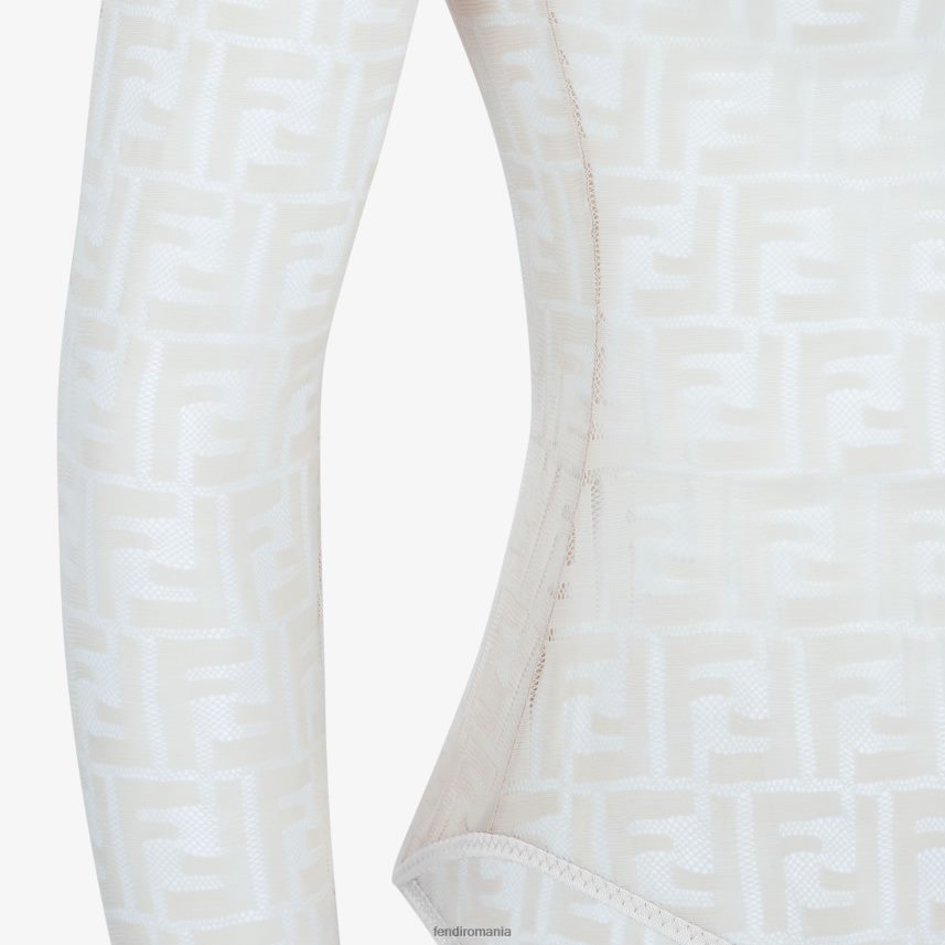 body din dantela alb Fendi femei îmbrăcăminte 86084L1128