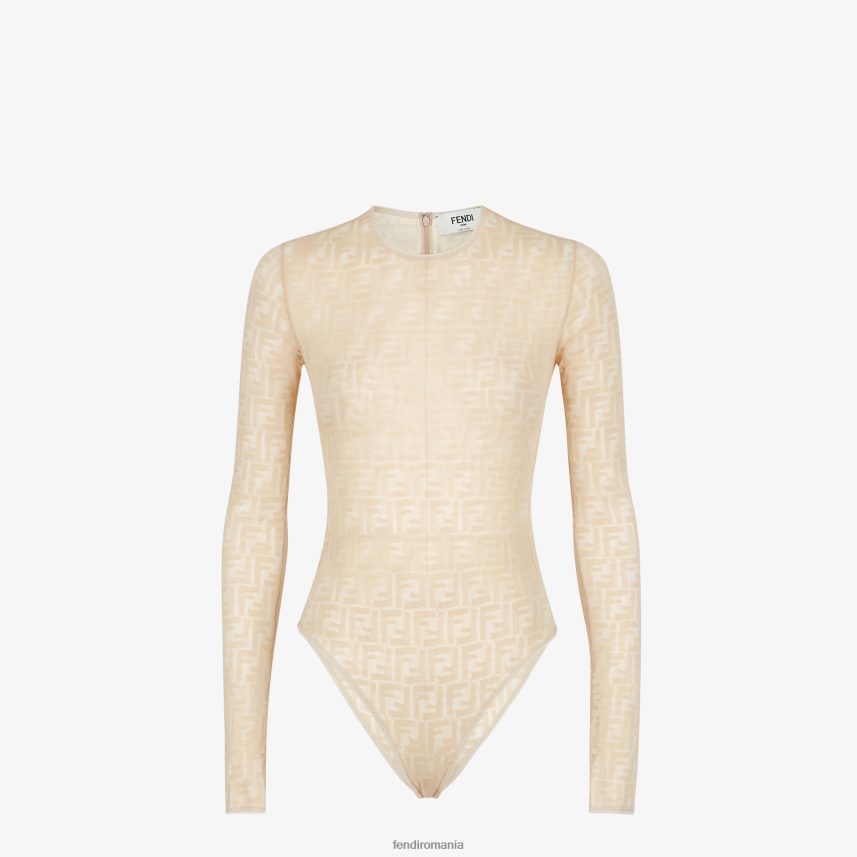 body din dantela bej Fendi femei îmbrăcăminte 86084L968