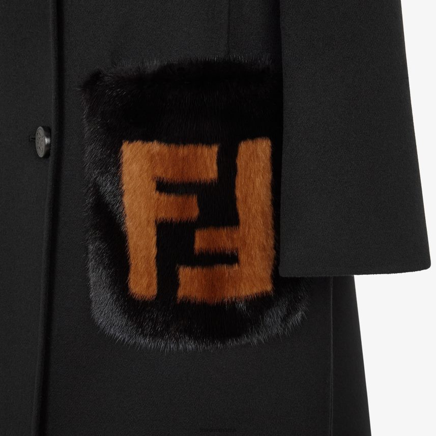 haină de lână Modă Fendi femei îmbrăcăminte 86084L1256