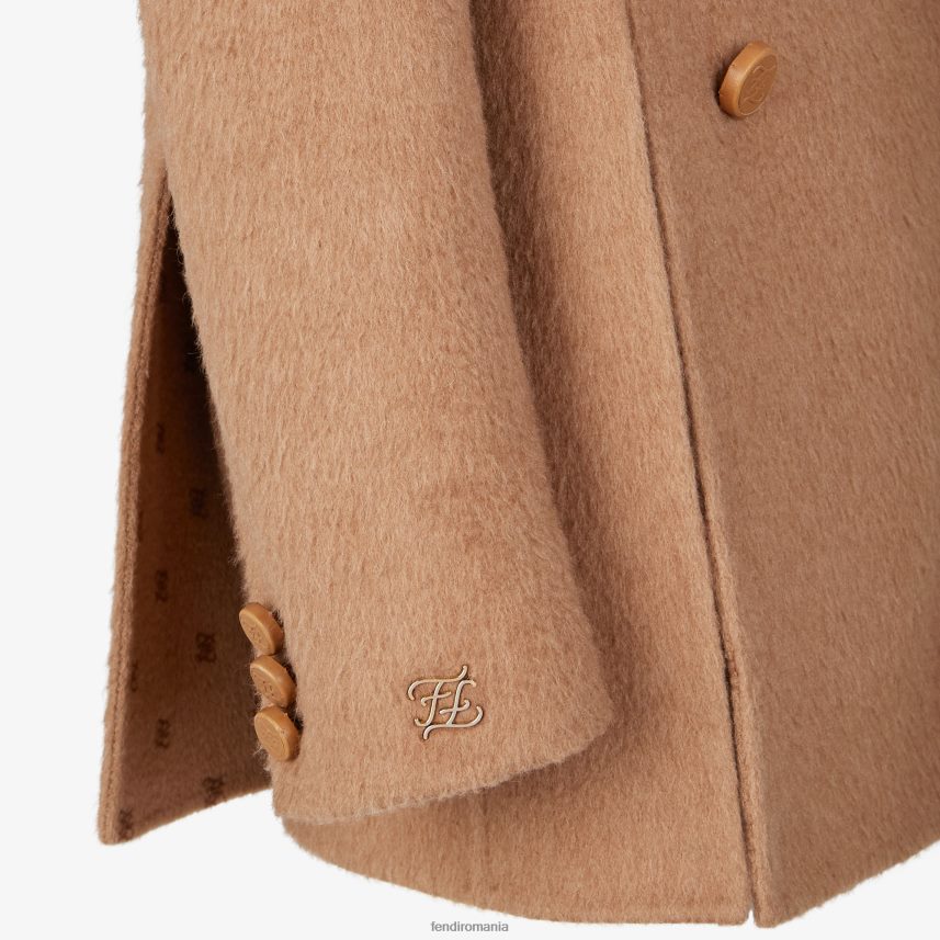 haină din păr de cămilă maro Fendi femei îmbrăcăminte 86084L1244