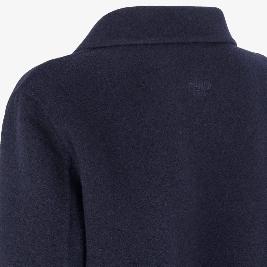 palton de cașmir albastru Fendi femei îmbrăcăminte 86084L1207