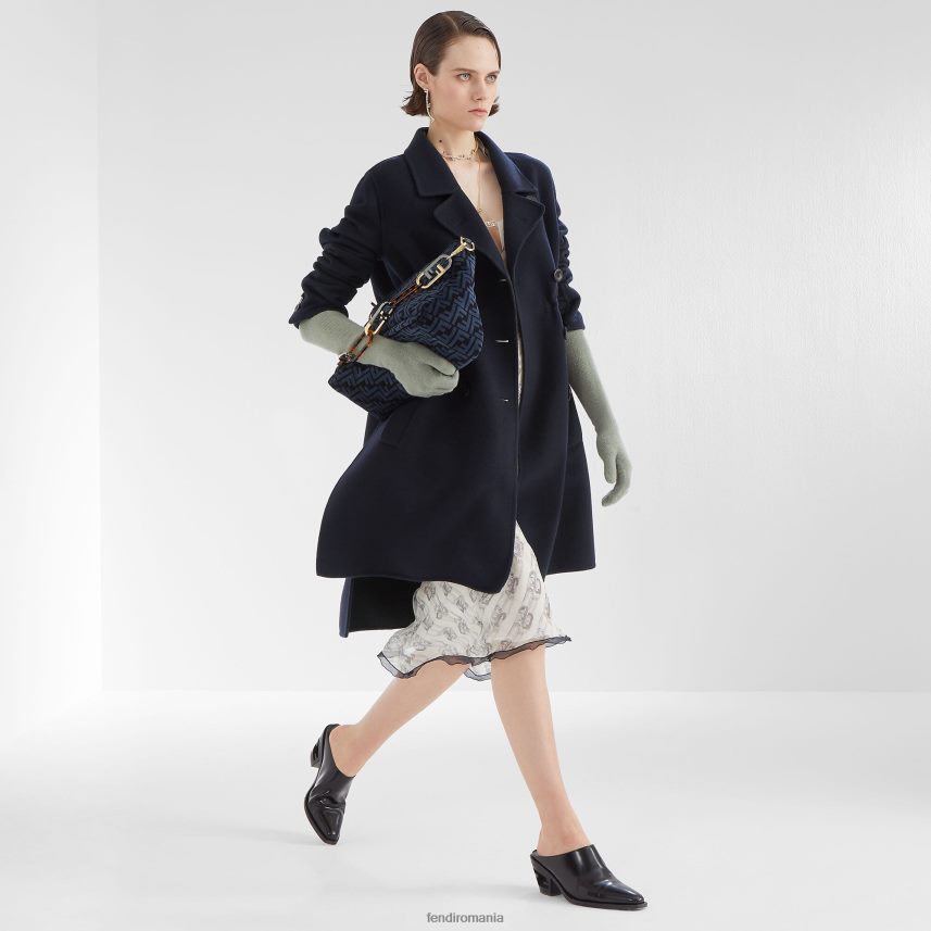 palton de cașmir albastru Fendi femei îmbrăcăminte 86084L1207