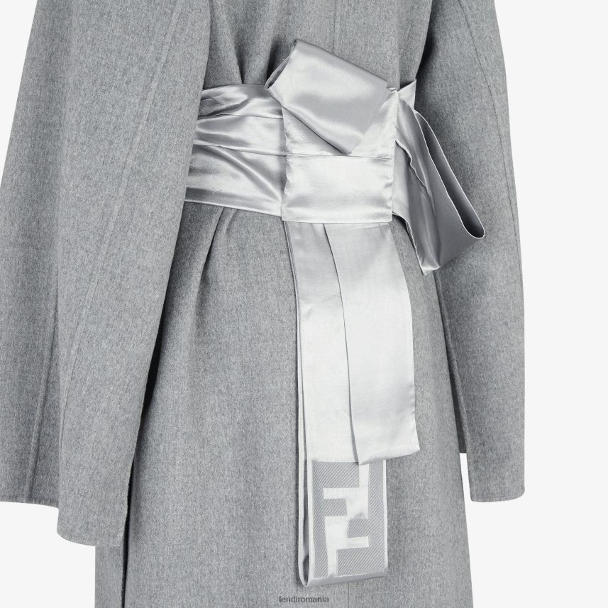 pardesiu din cașmir pe două fețe gri Fendi femei îmbrăcăminte 86084L1116