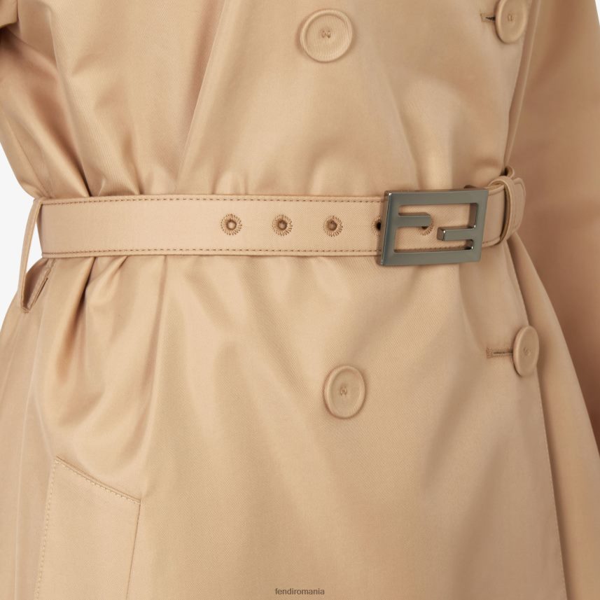 trenci din bumbac tech bej Fendi femei îmbrăcăminte 86084L1104