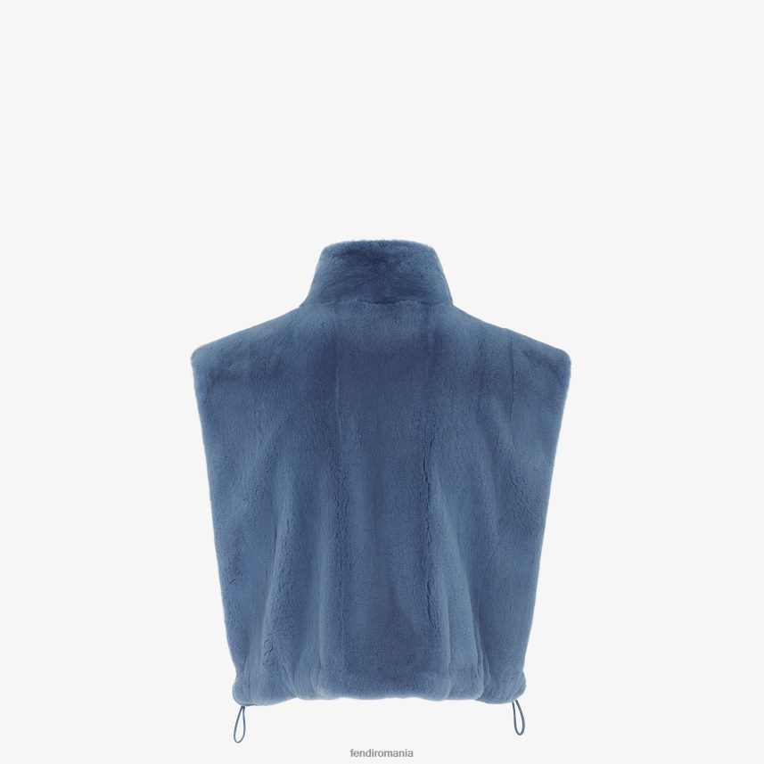 vestă de nurcă albastru Fendi femei îmbrăcăminte 86084L1253
