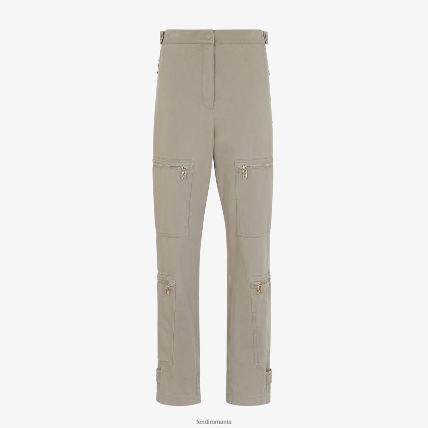 pantaloni de foraj porumbel bej Fendi femei îmbrăcăminte 86084L1191