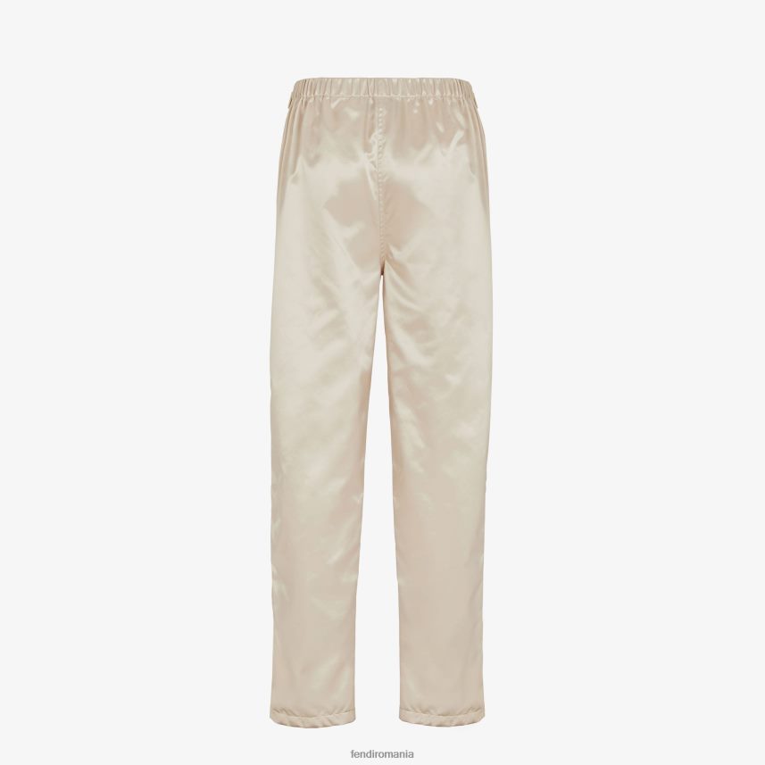 pantaloni de nailon alb Fendi femei îmbrăcăminte 86084L1152
