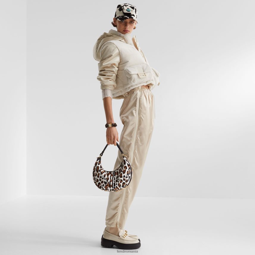 pantaloni de nailon alb Fendi femei îmbrăcăminte 86084L1152