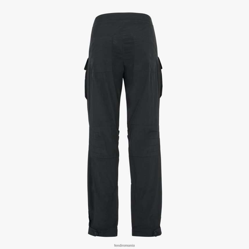 pantaloni de nailon negru Fendi femei îmbrăcăminte 86084L1096