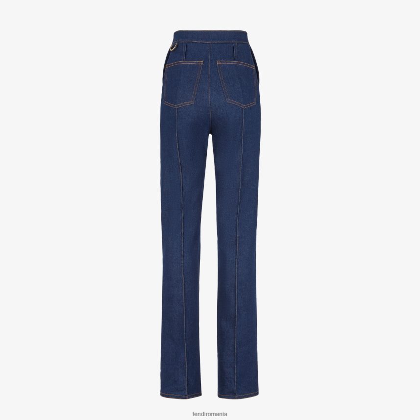 pantaloni din denim albastru Fendi femei îmbrăcăminte 86084L1196