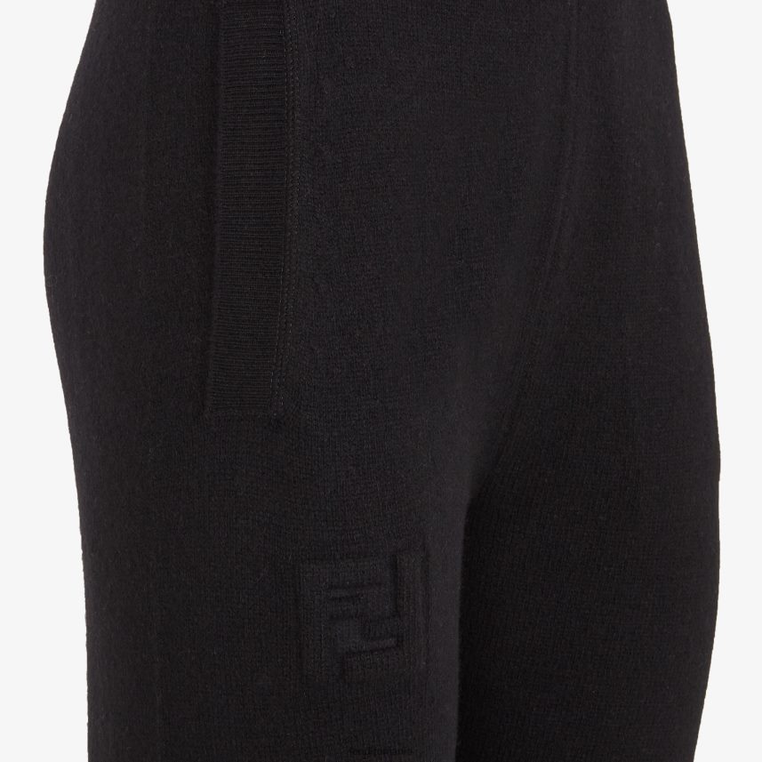 pantaloni eco-casmir negru Fendi femei îmbrăcăminte 86084L1182