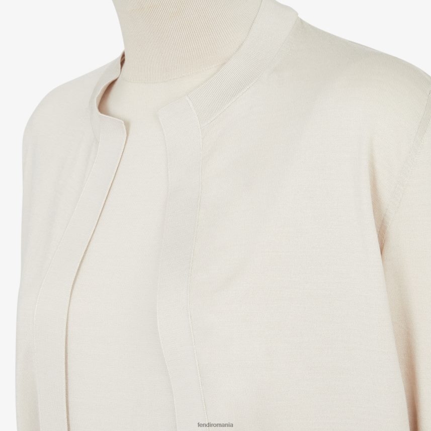 rochie de lână bej Fendi femei îmbrăcăminte 86084L1132