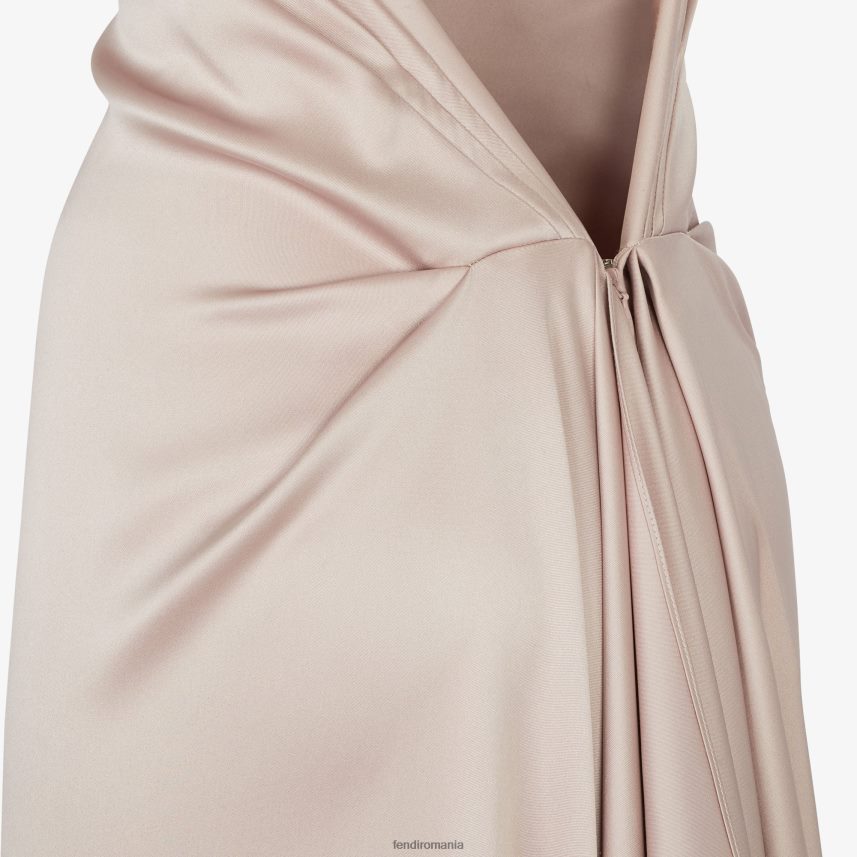 rochie de mătase antică roz Fendi femei îmbrăcăminte 86084L1090