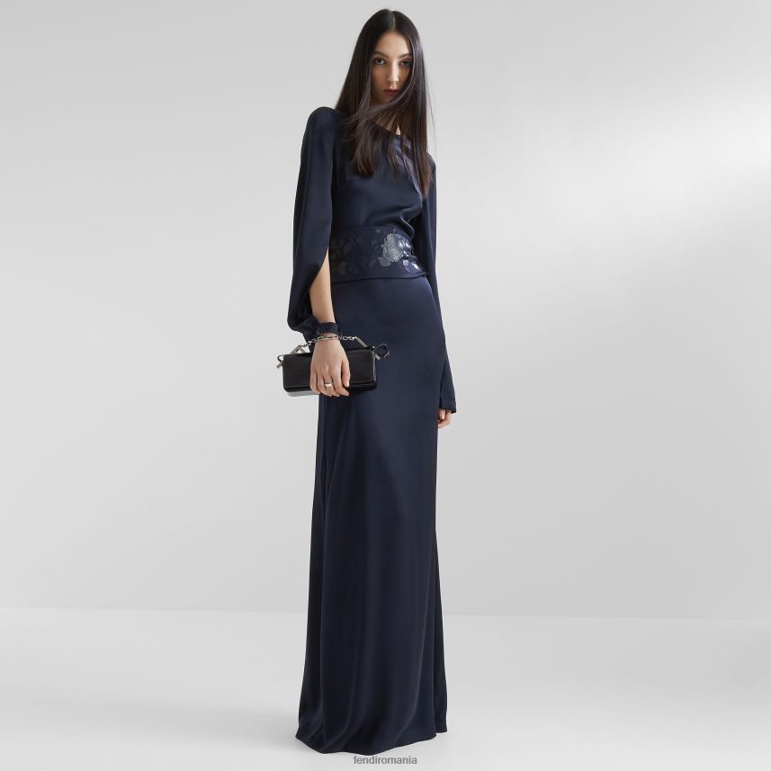 rochie de matase albastru Fendi femei îmbrăcăminte 86084L1134