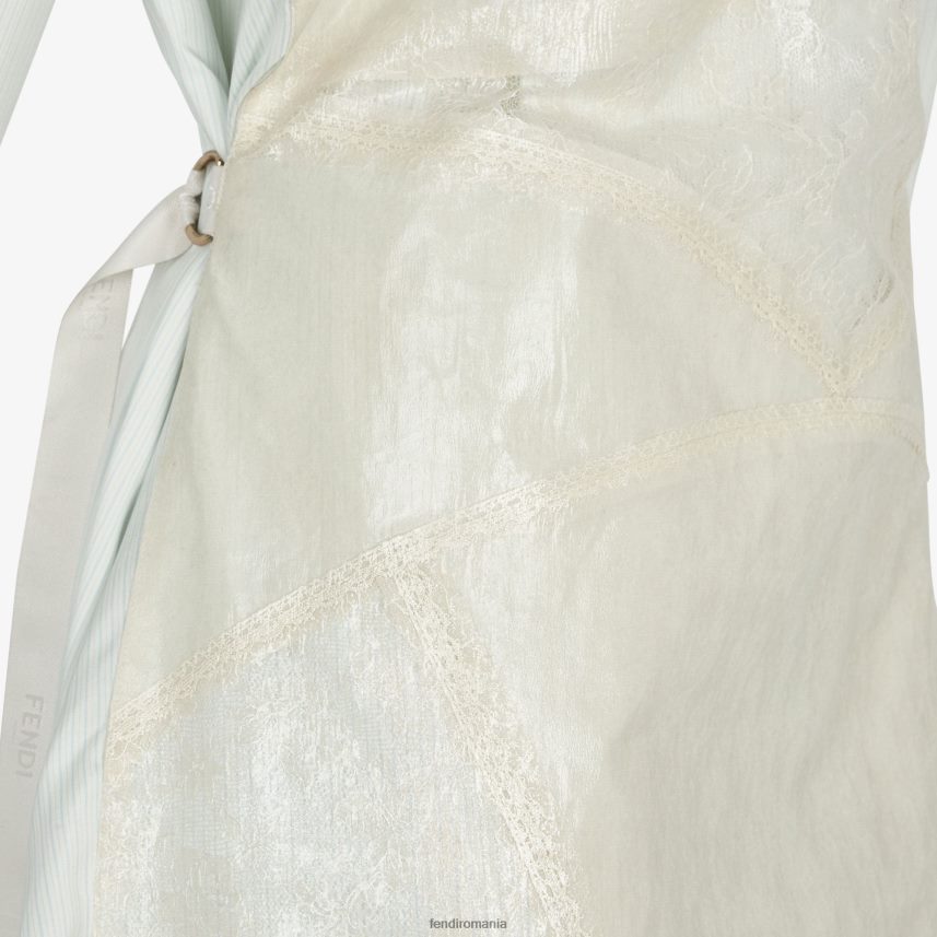 rochie de matase albastru deschis Fendi femei îmbrăcăminte 86084L965