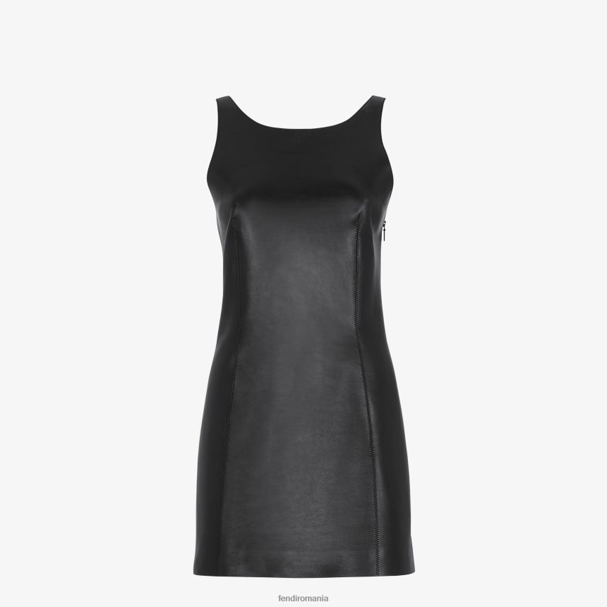rochie din piele negru Fendi femei îmbrăcăminte 86084L943