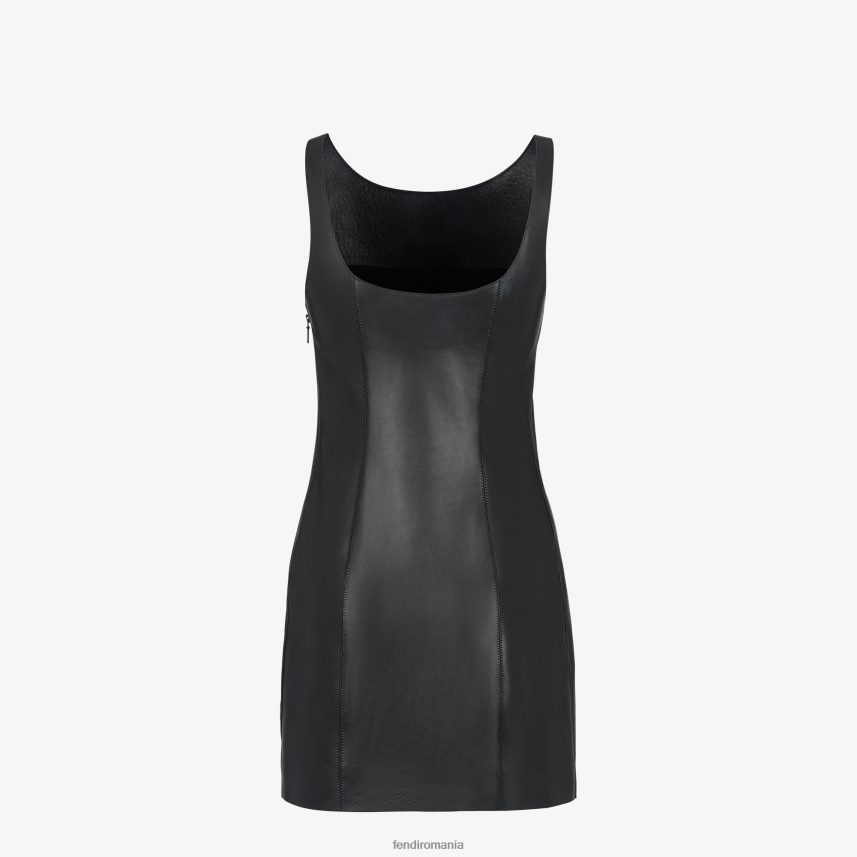 rochie din piele negru Fendi femei îmbrăcăminte 86084L943