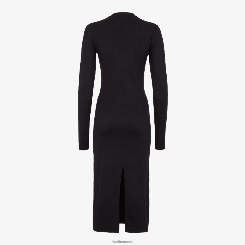 rochie din tricou negru Fendi femei îmbrăcăminte 86084L1142