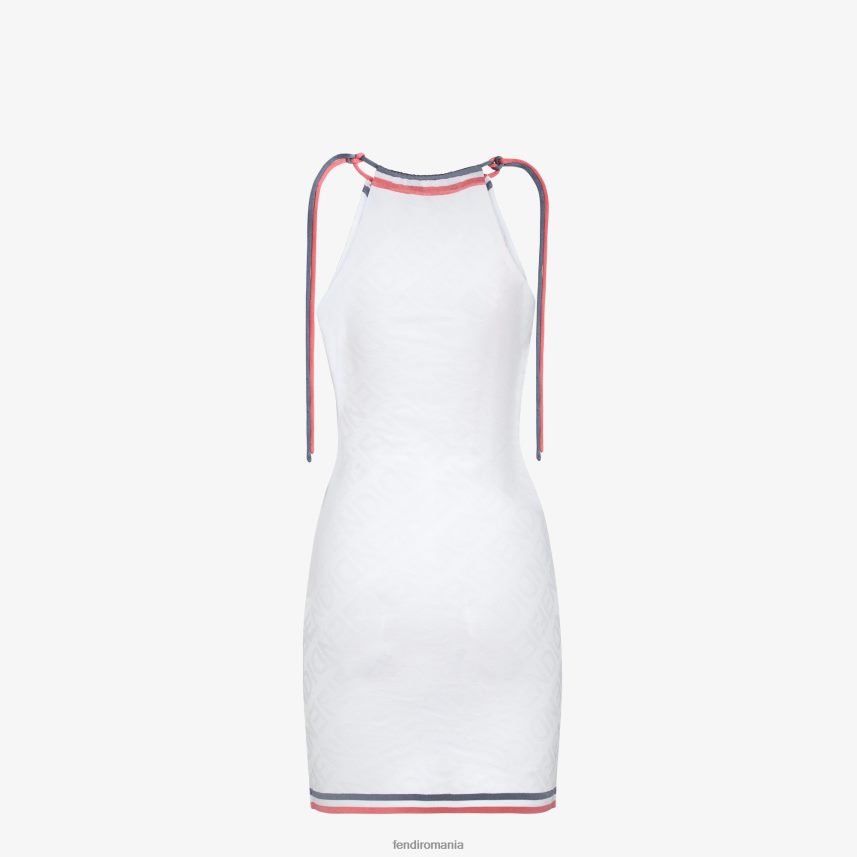 rochie din vascoza alb Fendi femei îmbrăcăminte 86084L1021
