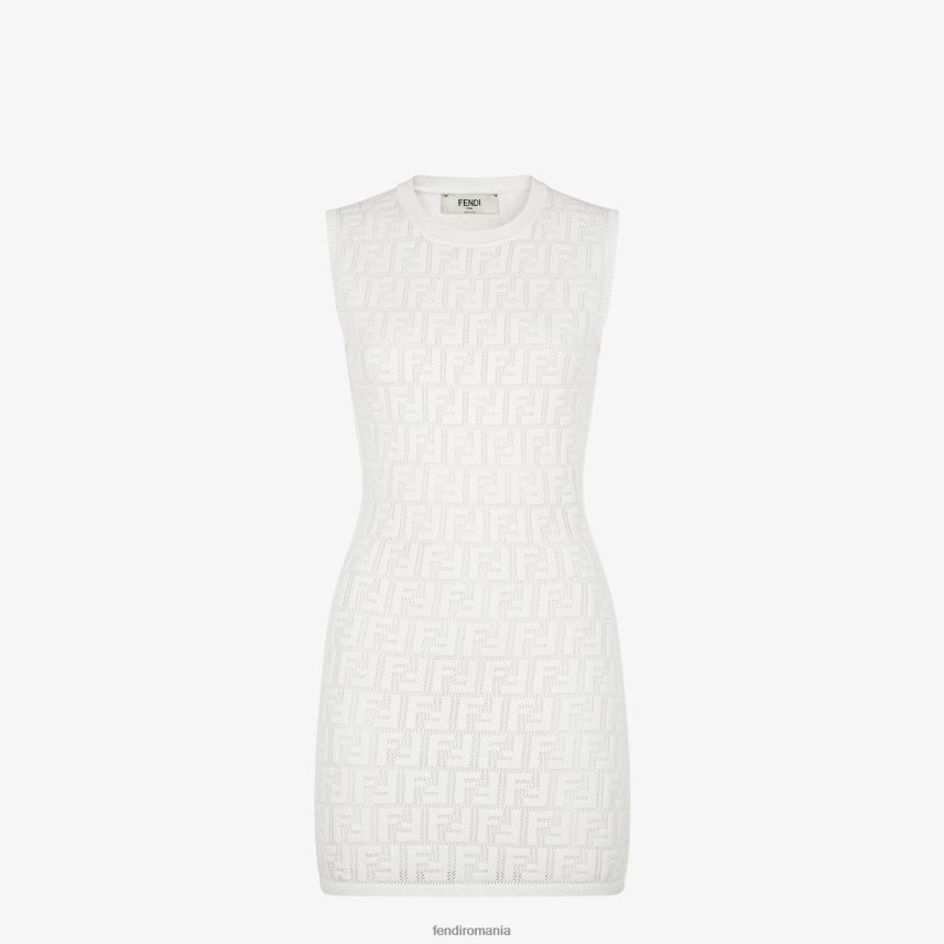 rochie din vascoza alb Fendi femei îmbrăcăminte 86084L1071