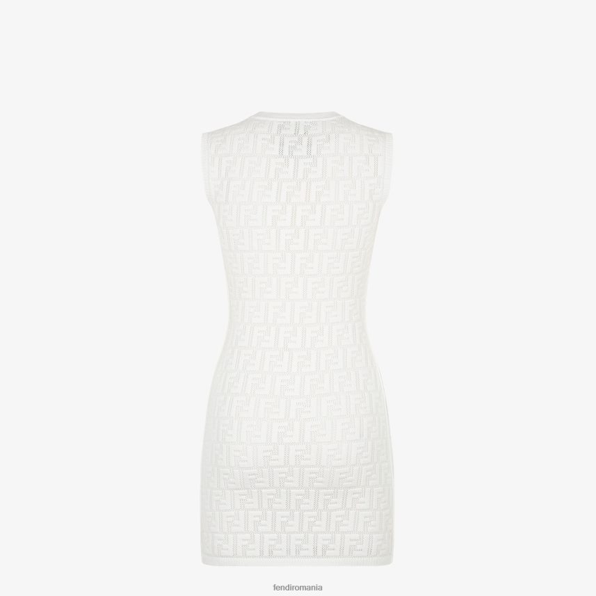 rochie din vascoza alb Fendi femei îmbrăcăminte 86084L1071