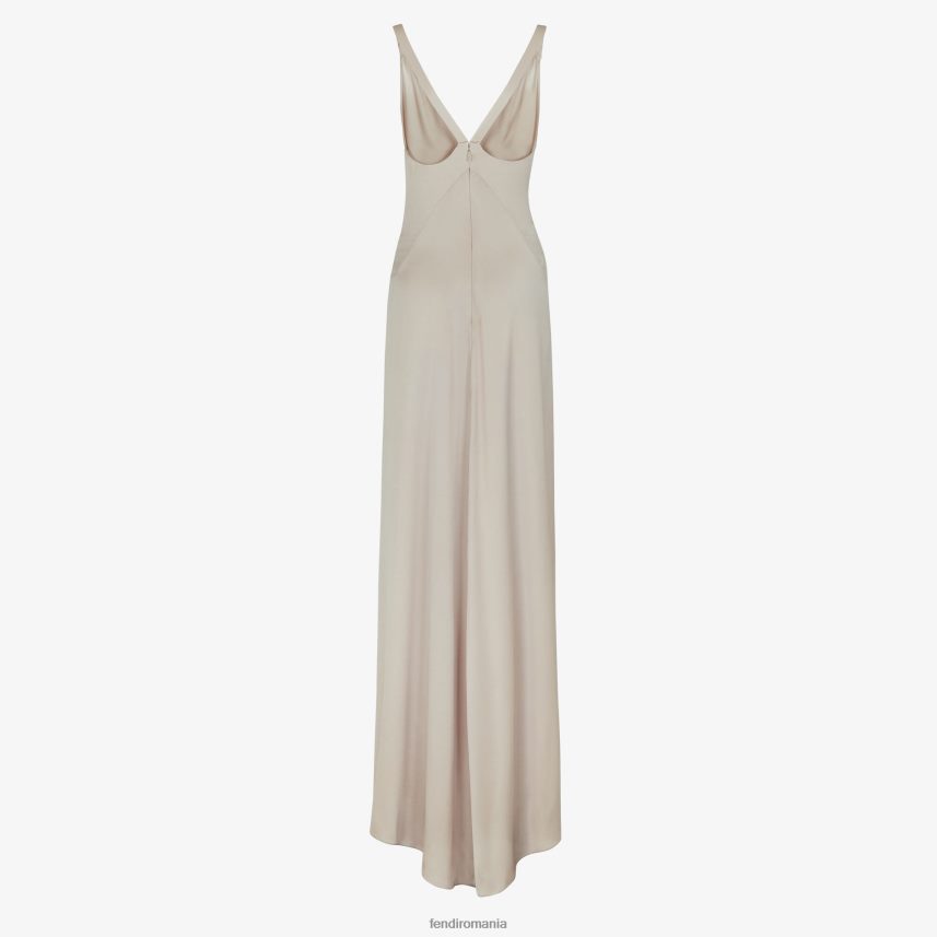 rochie în satin porumbel bej Fendi femei îmbrăcăminte 86084L1194