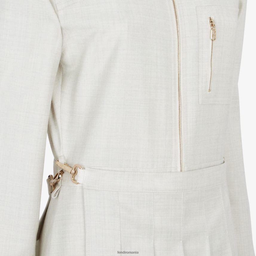 salopeta de lana alb Fendi femei îmbrăcăminte 86084L981