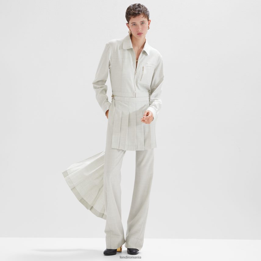 salopeta de lana alb Fendi femei îmbrăcăminte 86084L981
