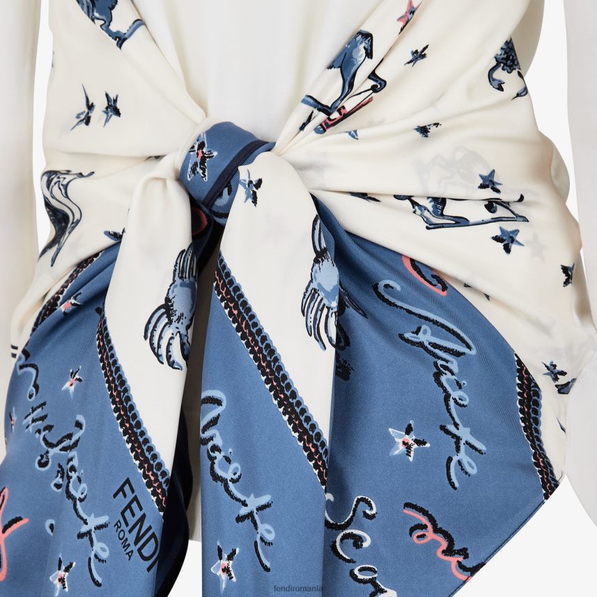 cardigan de lână alb Fendi femei îmbrăcăminte 86084L1246