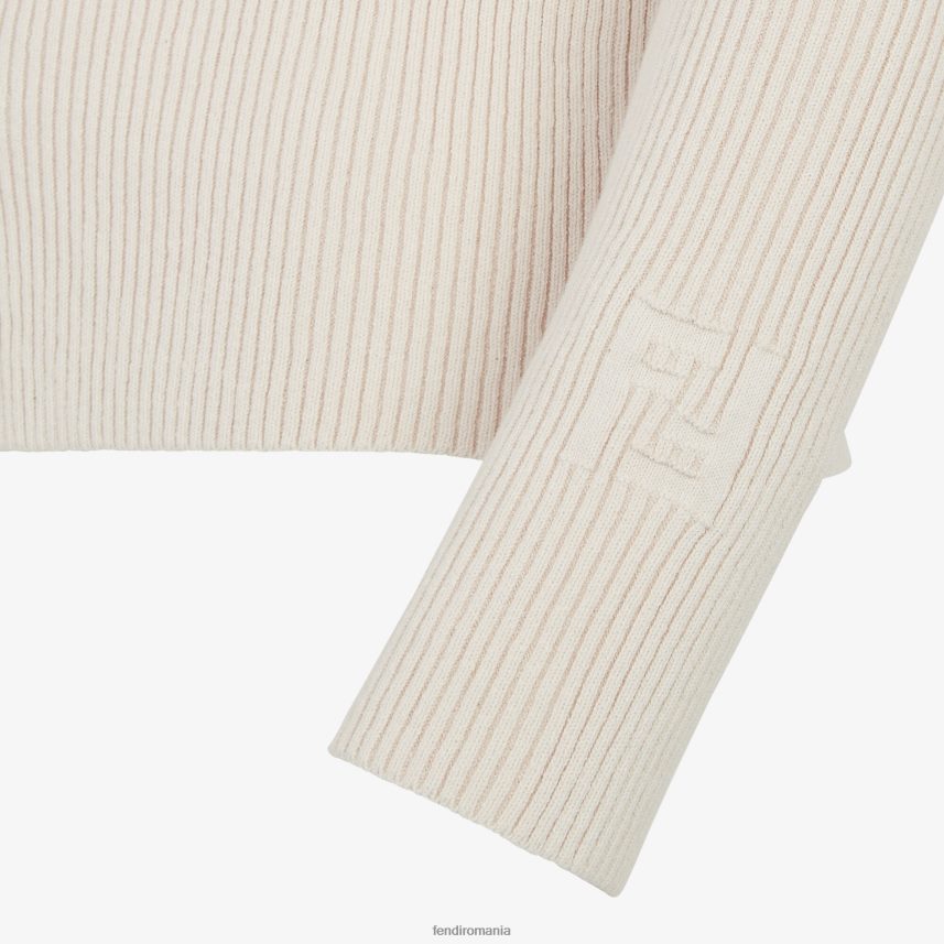 cardigan din bumbac bej Fendi femei îmbrăcăminte 86084L1064