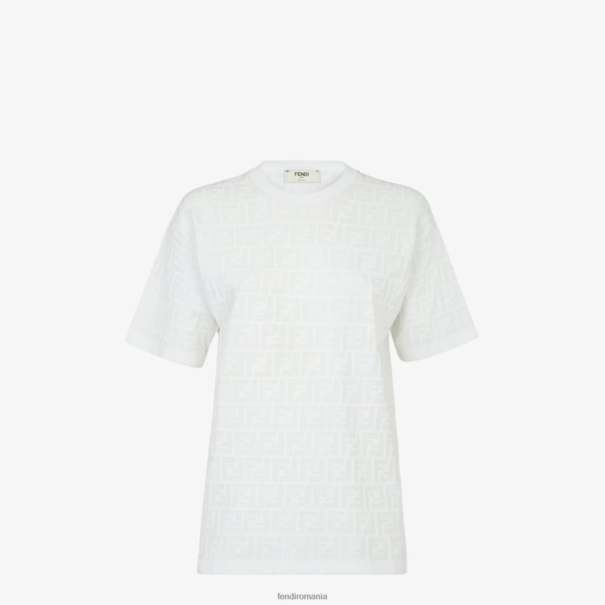 pulover din vascoza alb Fendi femei îmbrăcăminte 86084L1162