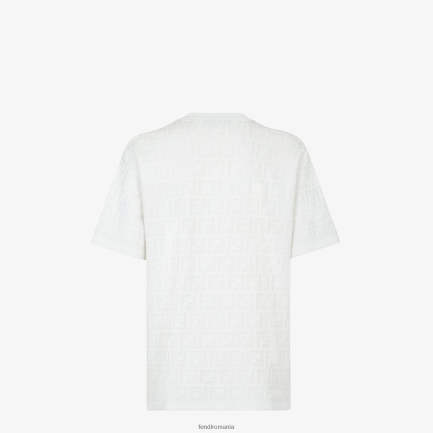 pulover din vascoza alb Fendi femei îmbrăcăminte 86084L1162