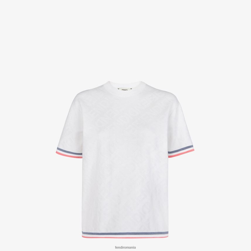 pulover din viscoza alb Fendi femei îmbrăcăminte 86084L1035