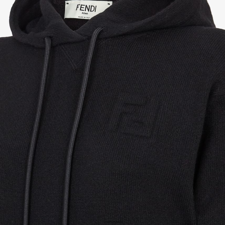 pulover eco-casmir negru Fendi femei îmbrăcăminte 86084L1181