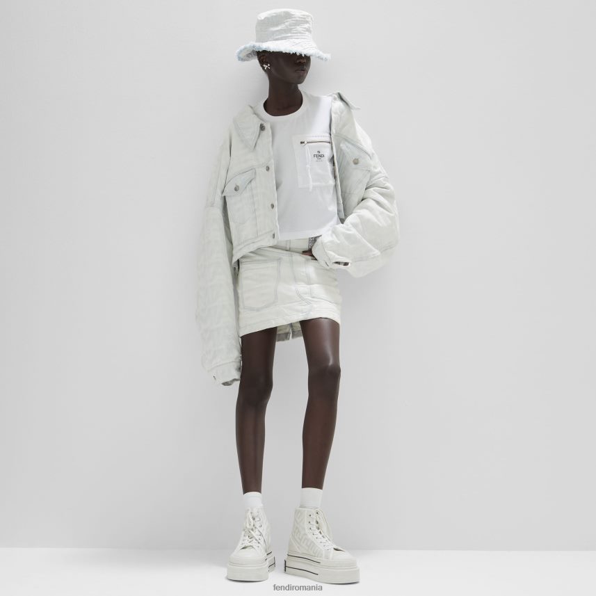 tricou din tricou alb Fendi femei îmbrăcăminte 86084L1145