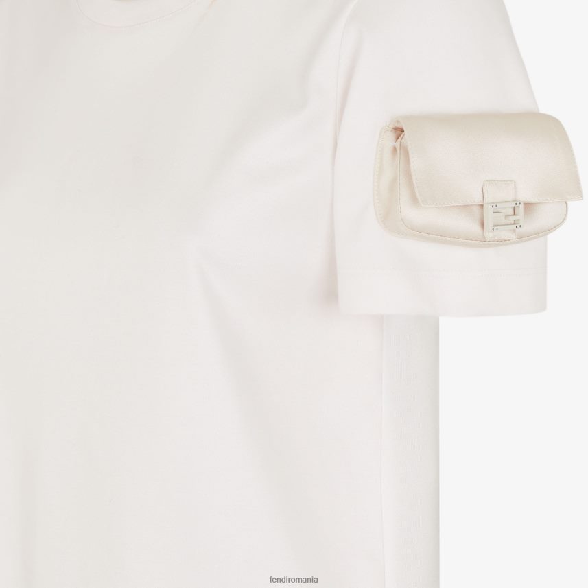 tricou din tricou alb Fendi femei îmbrăcăminte 86084L1150