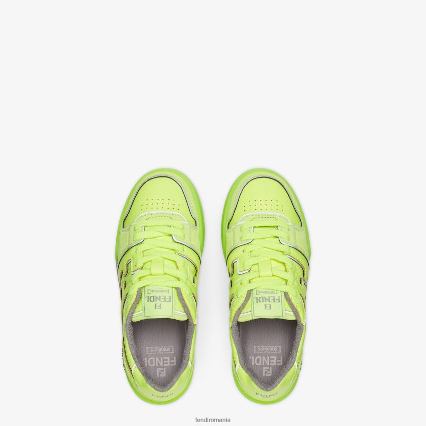 bascule din piele neon galben Fendi femei încălţăminte 86084L1318