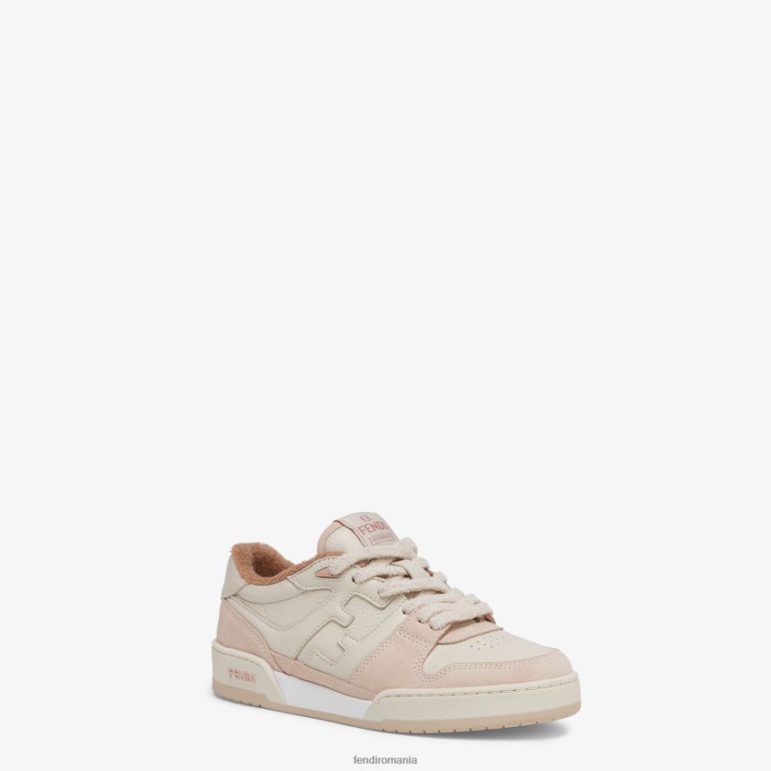 bascuri din piele intoarsa roz Fendi femei încălţăminte 86084L1300
