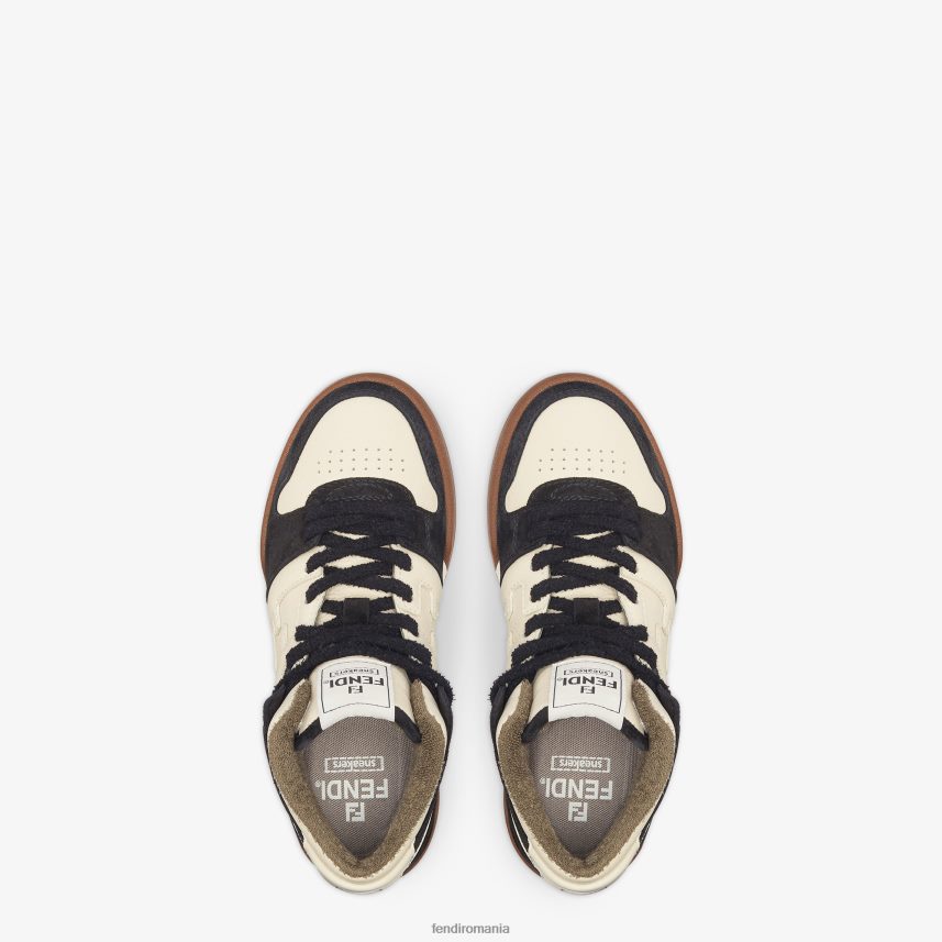 înalte din piele alb Fendi femei încălţăminte 86084L1360