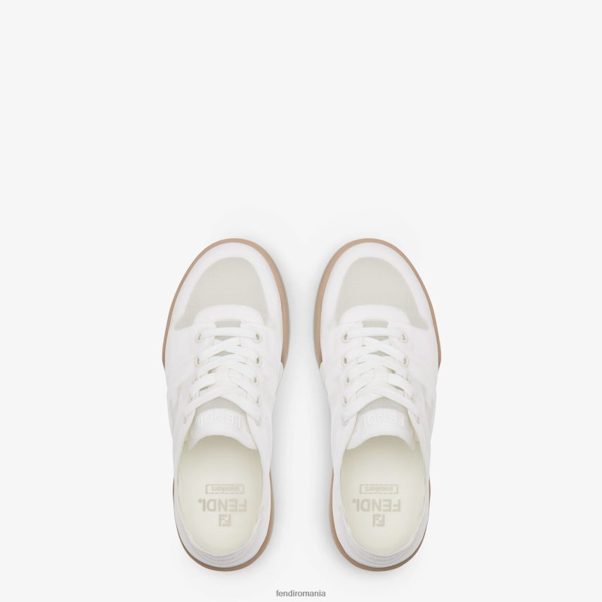 topuri joase din plasă alb Fendi femei încălţăminte 86084L1399