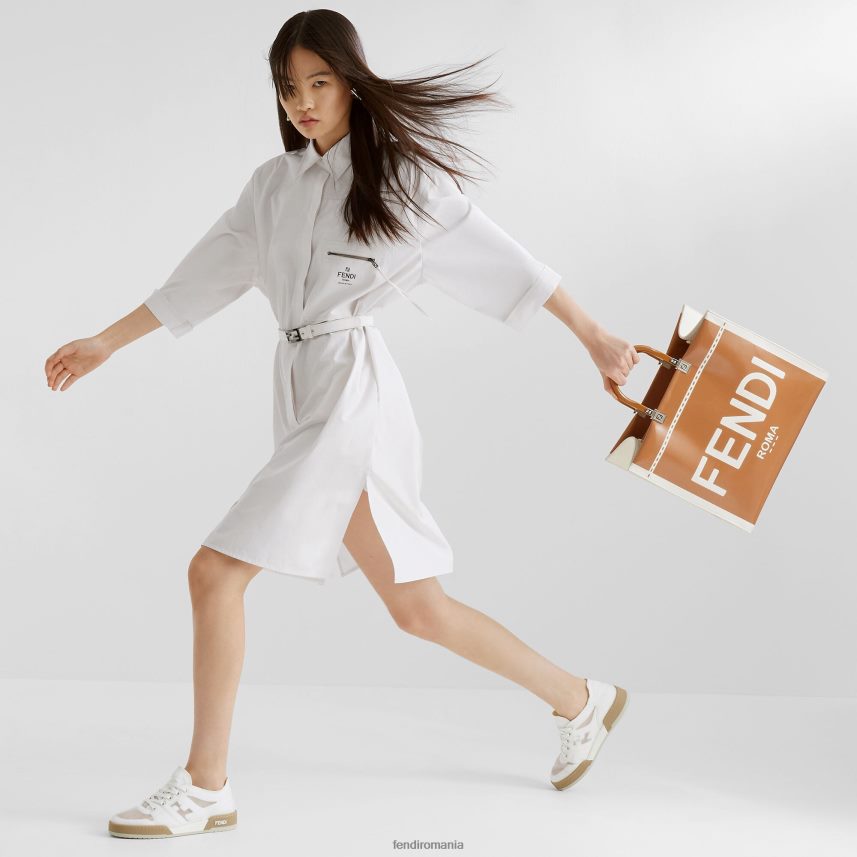 topuri joase din plasă alb Fendi femei încălţăminte 86084L1399