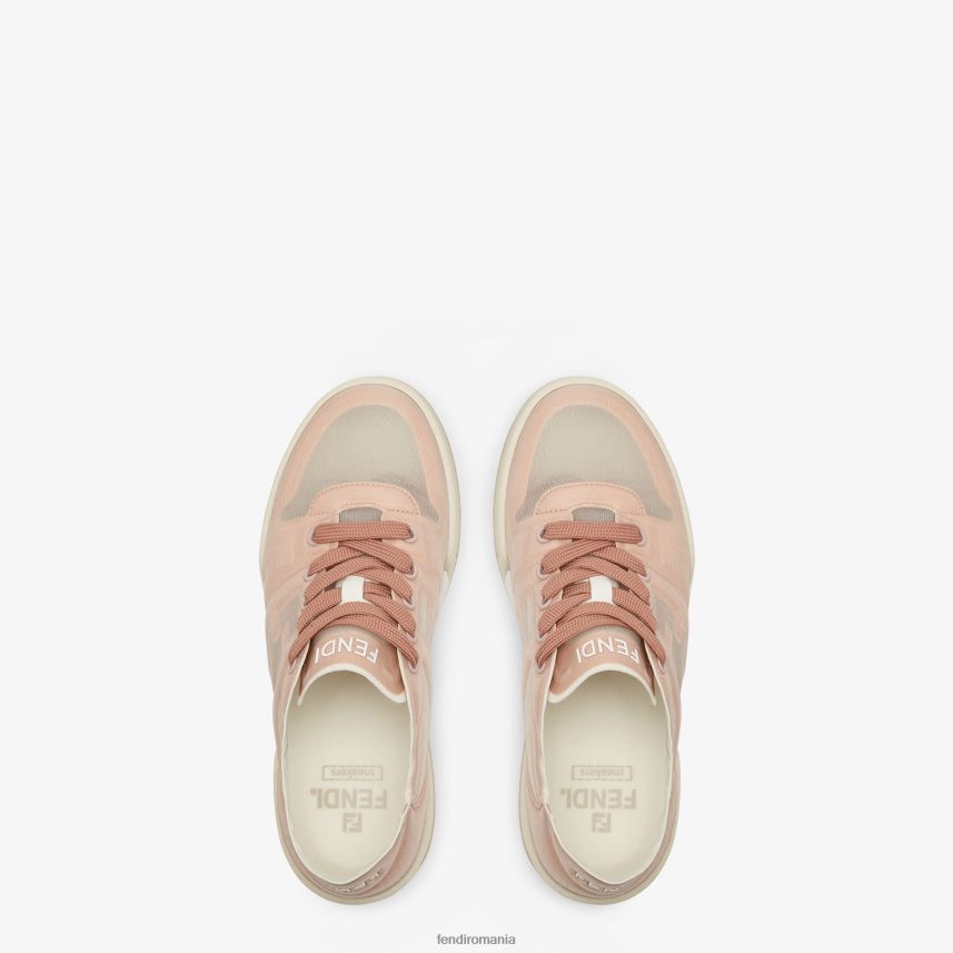 topuri joase din plasă roz Fendi femei încălţăminte 86084L1401