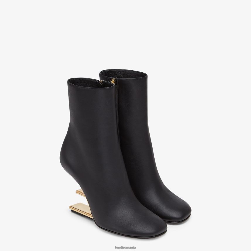 botine cu toc înalt din piele nappa negru Fendi femei încălţăminte 86084L1368