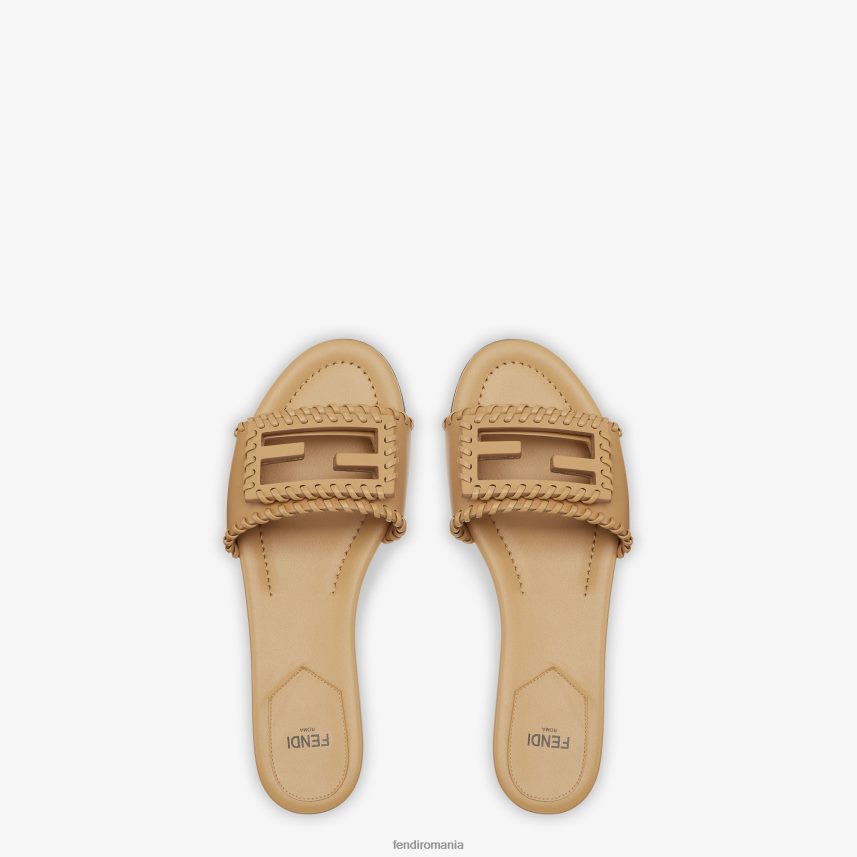 diapozitive din piele bagheta negru Fendi femei încălţăminte 86084L1265