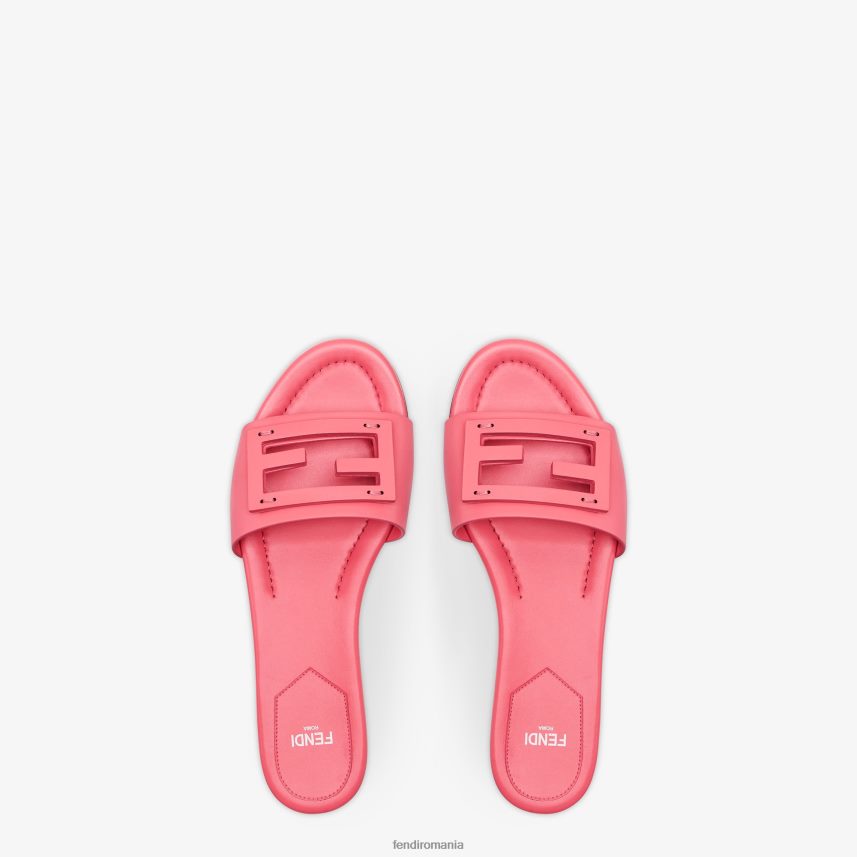 diapozitive din piele bagheta roz Fendi femei încălţăminte 86084L1290